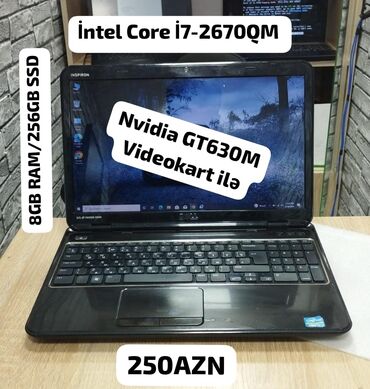 islenmis notebook qiymetleri: Intel Core i7, 8 ГБ ОЗУ, 15.6 "