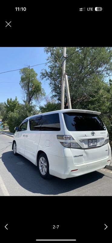 авто машина арзан: Toyota Vellfire: 2009 г., 3.5 л, Автомат, Бензин, Вэн/Минивэн