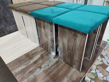 Кухонные столы и стулья: Кухонный стол и стул, Новый, Бесплатная доставка, цвет - Бежевый — 8