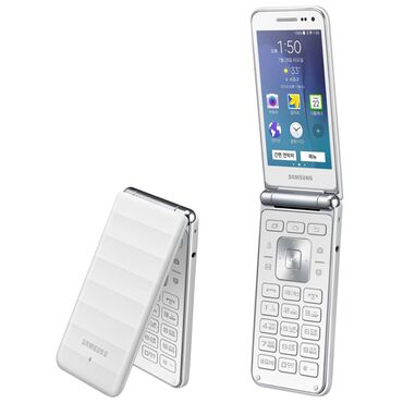 телефон ml: Samsung Galaxy Folder, Б/у, 8 GB, цвет - Белый, 1 SIM