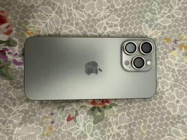 платиновые номера sim: IPhone 15 Pro Max, Колдонулган, 256 ГБ, Natural Titanium, Коргоочу айнек, Каптама, Куту, 85 %