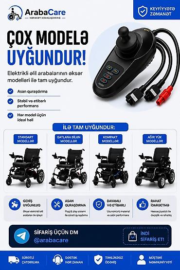 Digər avtoelektronika: Əlil arabaları üçün ehtiyat hissələri və aksesuarlar 🔹 Joystick — 1