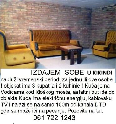 izdavanje garsonjera vozdovac do 150e: 25 sq. m