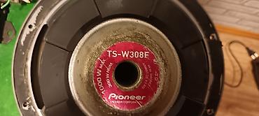 Pioneer TS-W308F subwoofer + avtomobil gücləndiricisi komplekti -