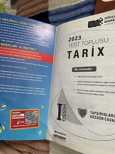Testlər: Azərbaycan Tarixi Testlər 6-cı sinif, DİM, 1-ci hissə, 2023 il — 5