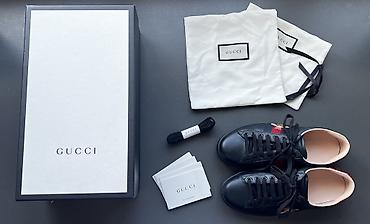 kükürd tozu: Satılır: Orijinal Gucci Ace Embroidered Sneaker (Black) Ayaqqabı cəmi — 3