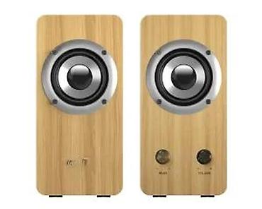 Zvučnici, slušalice i mikrofoni: Drvene stereo multimedijalne zvučnike – kompaktni desktop set - — 13