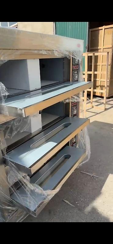 Professional sobalar: Elektrik soba, Çörək, Şirniyyat üçün, Pizza, 3 mərtəbəli, Yeni — 1