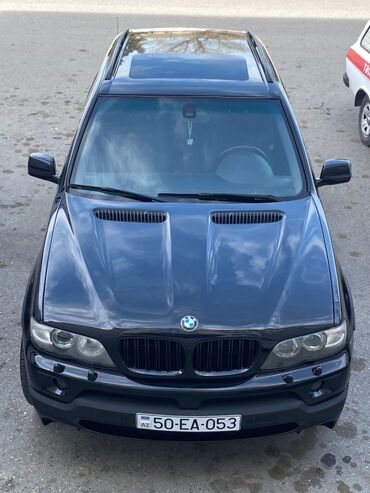 on suse: Лобовое, подпрес, BMW X5, 2001 г., Б/у