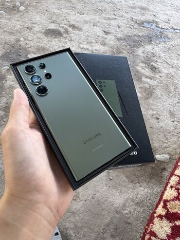 куда можно продать телефон на запчасти: Samsung Galaxy S23 Ultra, Б/у, 256 ГБ, цвет - Зеленый, 2 SIM, eSIM