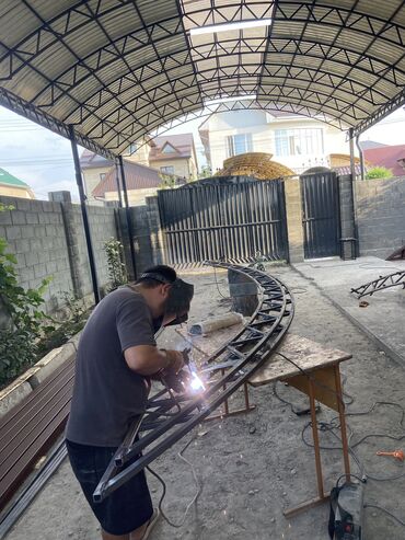 Сварка: Делаем Навес навес сварка Перилы рещетка — 7