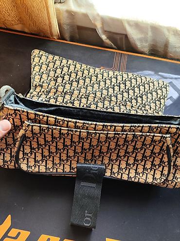 bags: Классическая сумка, Dior, Италия, Материал: Полиэстер, Винтажный стиль, Жёсткая конструкция, Застежка на молнии, Унисекс, Б/у — 3