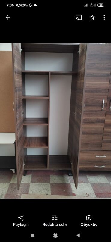 Dolablar: Yeni, Açılan, 3 qapılı Düz dolab, Şifonyer, Azərbaycan — 12