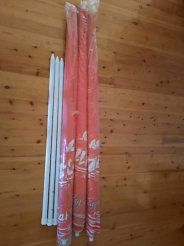 Digər biznes avadanlığı: 3 eded zontik her biri 200 Azn. Her biri yenidir. Diametri 3.30m — 1