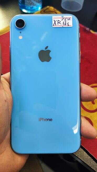 чехлы на 7 айфон: IPhone Xr, Б/у, 128 ГБ, Pacific Blue, Защитное стекло, Чехол, Кабель, 78 %