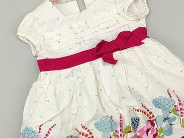 sukienka biała krótka: Dress, Marks & Spencer, 9-12 months, condition - Very good