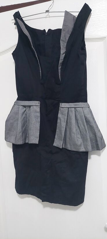narandzasta haljina kombinacije: M (EU 38), bоја - Crna, Drugi stil, Na bretele