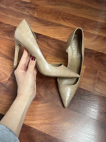 Туфли: Туфли, 40, Mango, Б/у, цвет - Бежевый, Самовывоз, Платная доставка — 3