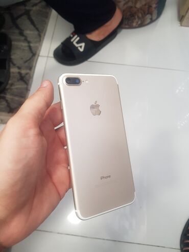 IPhone 7 Plus, 128 GB, Desert Titanium, Zəmanət, Simsiz şarj, Sənədlərlə