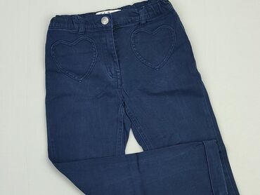 hm jeansy szerokie: Spodnie jeansowe, 7 lat, 116/122, stan - Dobry