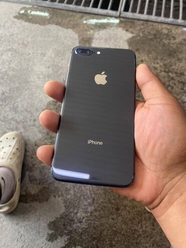 айфон xs цена бишкек: IPhone 8 Plus, Колдонулган, 64 ГБ, Кара, Каптама, Заряддоочу түзүлүш, Кабель, 75 %