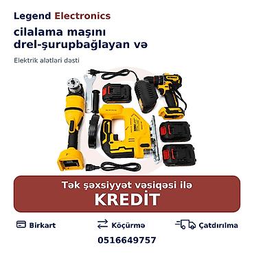 drelər: Elan başlığı: Elektrik alət dəsti cilalama maşını drel-şurupbağlayan — 1
