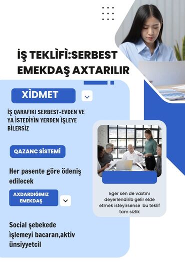 iş elanları 2022 tap az: Marketoloq tələb olunur, Natamam iş günü, İstənilən yaş