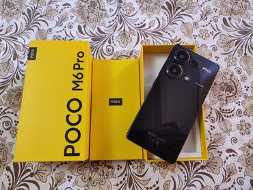 Poco: Poco M6 Pro, Б/у, 256 ГБ, цвет - Черный, 2 SIM
