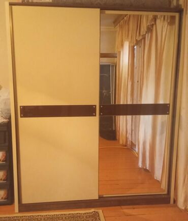 Мебель: Гардеробный шкаф, Б/у, 2 двери, Прямой шкаф, Азербайджан