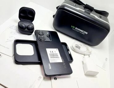 Redmi: Redmi, Redmi Note 14, Б/у, 256 ГБ, цвет - Черный, 1 SIM, 2 SIM, eSIM — 4