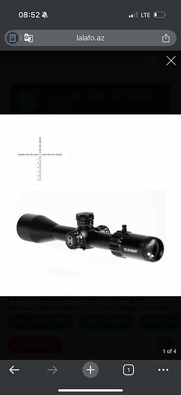 Teleskoplar: Element Optics HELIX 6-24x50 SFP optik nişangah - Böyütmə: 6–24x — 2
