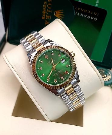 Aksesuarlar: Rolex Datejust üslubunda lüks qol saatları - Korpus və qolbaq: qızılı — 5