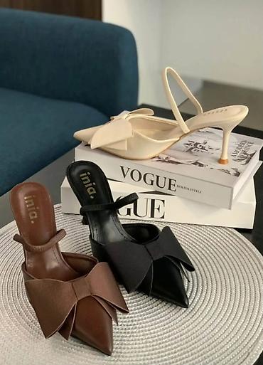 Salonke: Elegantne ženske mule/slingback štikle sa špicastim vrhom i — 4