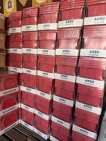 Пластиковые контейнеры AKSU PLASTIK (серия KOMIDINE), цвет красный. - at lalafo.kg Пластиковые контейнеры AKSU PLASTIK (серия KOMIDINE), цвет красный. -