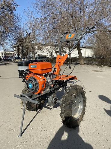 Бензиновые мотоблоки: Мотоблок RUSMASH (оранжевый) - Бензиновый двигатель, ручной запуск. - — 15