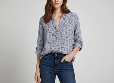 koszula w paski new yorker: Greenpoint, Women's blouse, size M (EU 38)