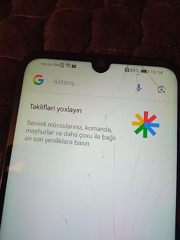 sensorlu: Huawei Y6s, 64 GB, rəng - Göy, Qırıq, Sensor, Barmaq izi — 3
