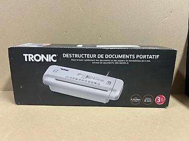 Ostali kućni aparati: TRONIC prenosivi sekač dokumenata - Tip: rezalica papira (strip-cut) — 7