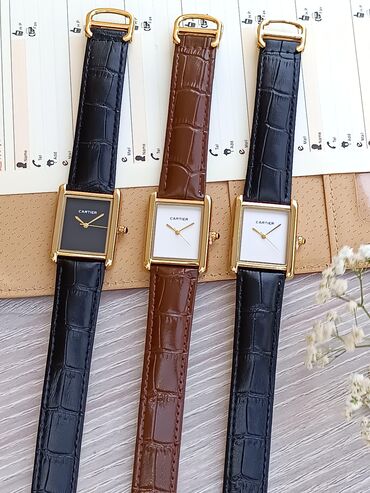 Qol saatları: Yeni, Qol saatı, Cartier, rəng - Qara — 9