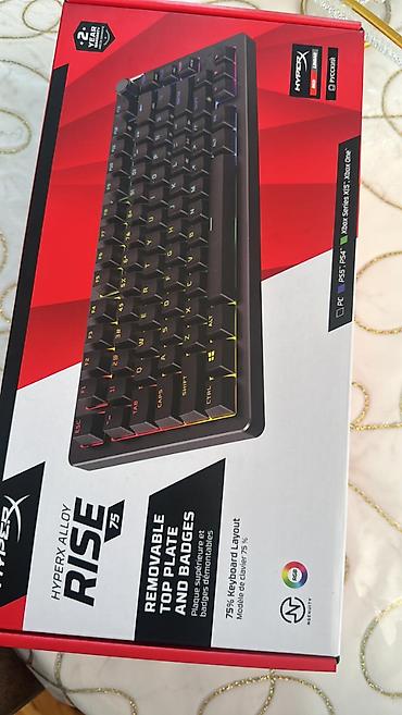 Masaüstü kompüterlər və komponentlər: HyperX Alloy Rise 75 mexaniki klaviatura satılır Klaviatura tam — 2
