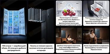 mini refrigerator: Холодильник Xiaomi, Новый, Side-By-Side (двухдверный), No frost, 91 * 190 * 74 — 4