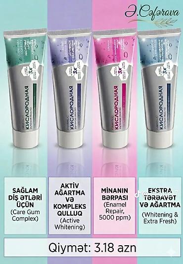 flex forte gel: Faberlic “Kislorodnaya” diş pastaları – 4 funksional variant: 1) — 1
