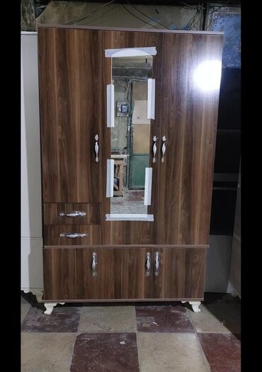 Dolablar: Yeni, Açılan, 3 qapılı Düz dolab, Qarderob, paltar dolabı — 9