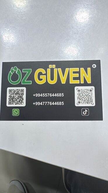 Başqa xidmətlər: Öz Güvən – peşəkar xidmətlər - Brend adı: Öz Güvən - Sosial