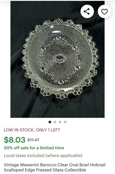 Kuhinjski setovi: Tacne nove Masserini Barocco Italija za poslastice 70te. Presovano — 11