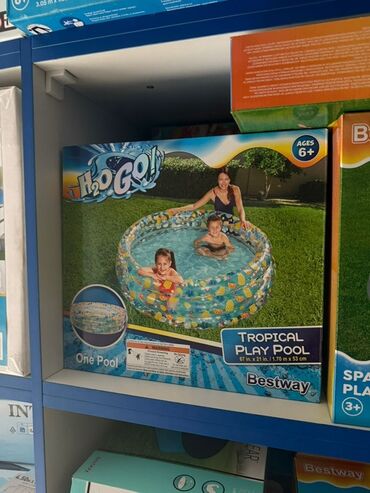 купальник с шортами: Детский надувной бассейн Bestway «Tropical Play Pool» предназначен для