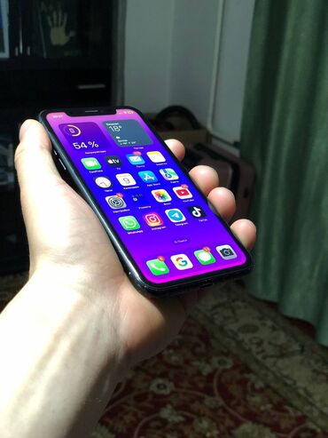 Apple iPhone: IPhone Xr, Б/у, 64 ГБ, Black Titanium, Чехол, 77 %