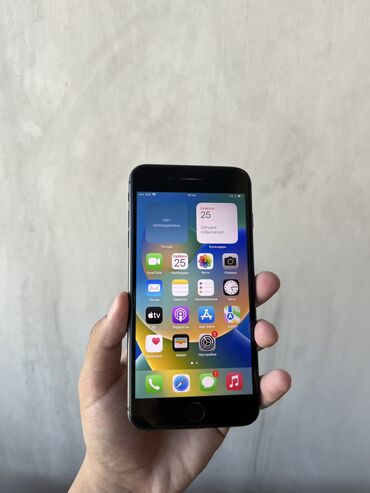 iphone 7 plus купить новый: IPhone 8 Plus, Б/у, 64 ГБ, Черный, Чехол, 100 %