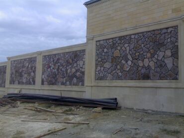 Fasad işləri: Shalale,cay,gol,ere dosheme,xasarlara ve evin fasadina tebii ve tokme — 27