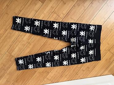 Детская одежда и обувь: Uşaq legginsi – Bow Bear naxışlı Qalınisti saxlayir - Rəng: qara — 2